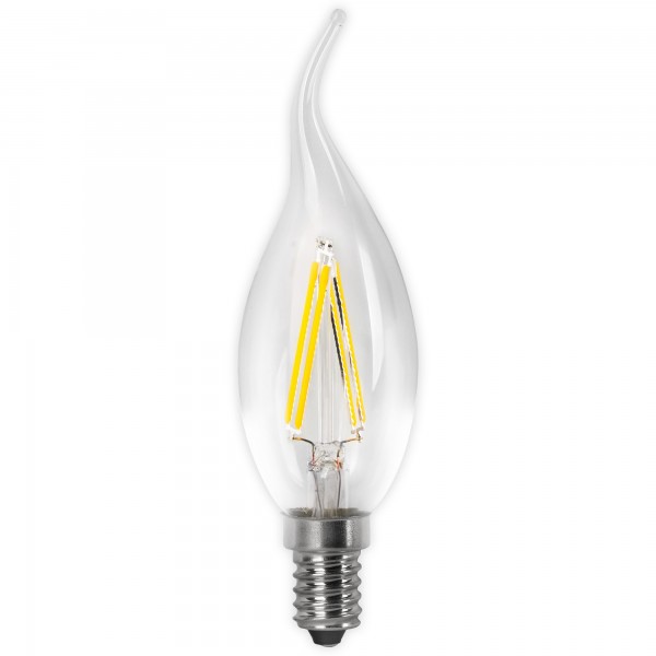 Bomb.led filam.vela fla.clara e14 4w.ca (caja de 10 unidades)