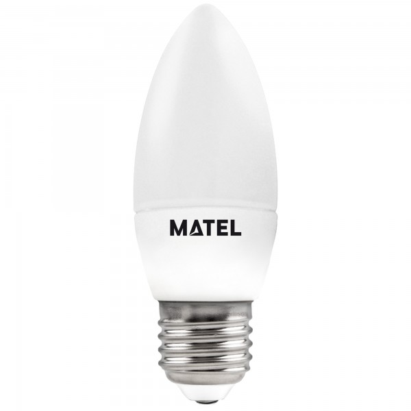 Bomb.led vela regulable e27 7w.fria