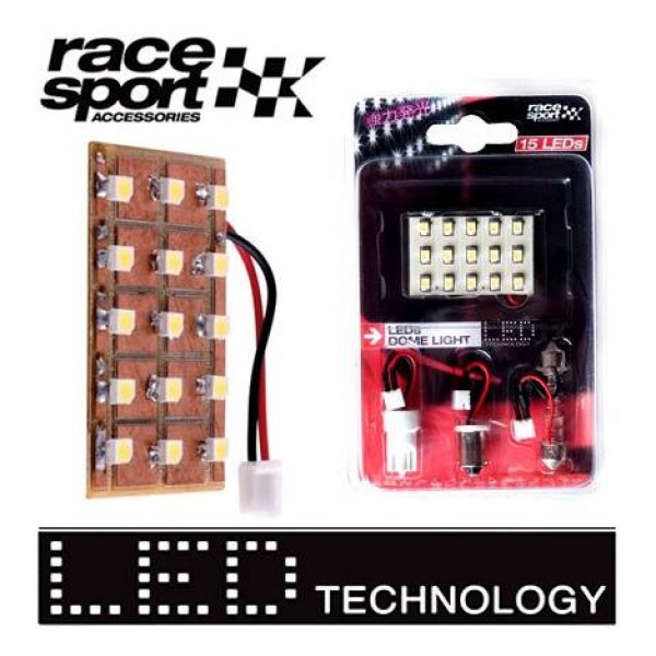 Dome light 1,1w 40x25mm 15 leds "high intensity"
