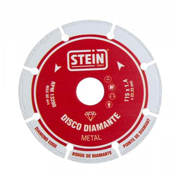 Disco diamante segmentado p/metal115 mm.