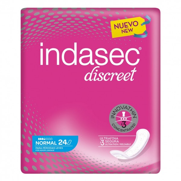 INDASEC DISCREET NORMAL 24 UDS