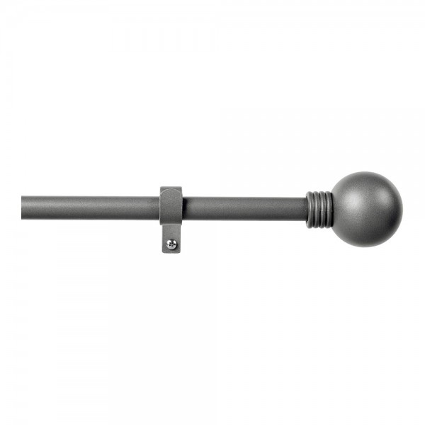 Kit barra cortina anillo plomo extensible de 160 - 300 cm