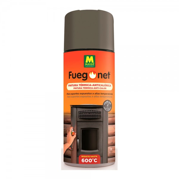 Pintura en spray anticalórica hasta 600° gris 400 ml