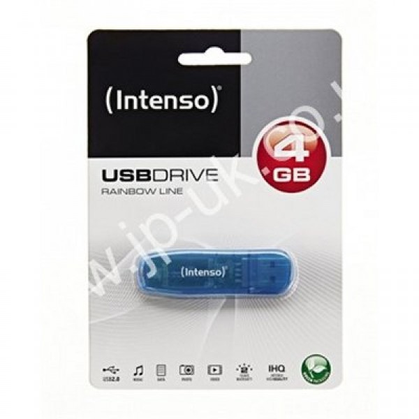 Intenso 3502450 lápiz usb 2.0 rainbow 4gb azul