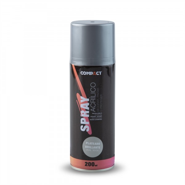 Pintura spray brillo 200ml.plata