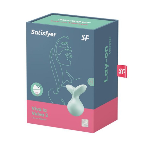 Satisfyer viva la vulva 3 lay-on vibrator menta 1un