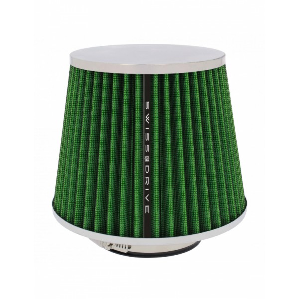 Filtro de Aire Universal para Coche Incluye 4 Adaptadores 60mm 65mm 70mm 77mm Color Verde
