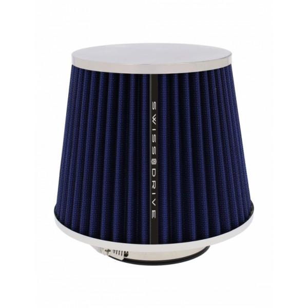 Filtro de Aire Universal para Coche Incluye 4 Adaptadores 60mm 65mm 70mm 77mm Color Azul