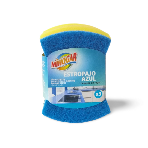 Mihogar estropajo Azul 3 unidades