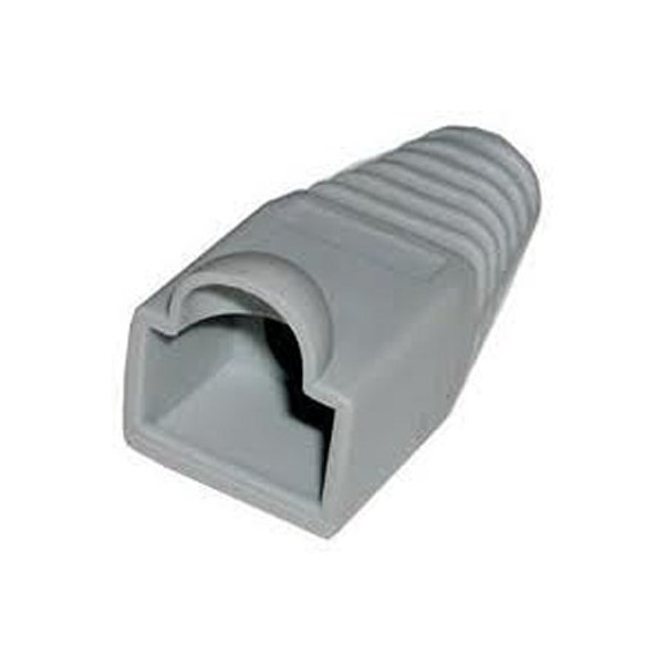 Nanocable funda conector rj45 plastico gris 10 und