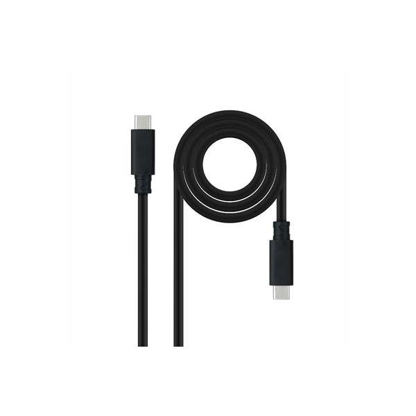 Nanocable cable usb 3.1gen2 5a usb-c/m-usb-c/m 2 m