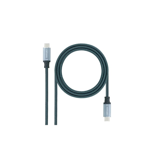 Nanocable cable usb 3.1gen2 5a usb-c/m-usb-c/m 2 m