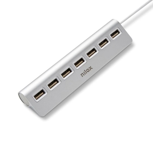 Nilox hub 7 puertos usb 2.0