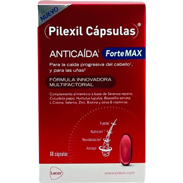 Pilexil Anticaída Forte Max 60 Cápsulas