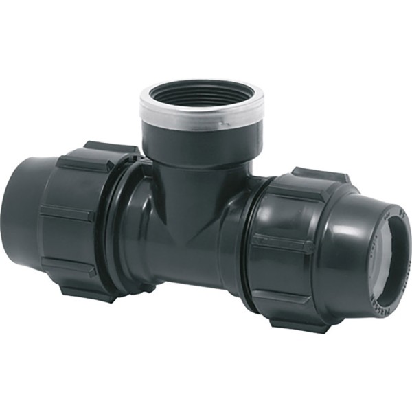 Conexión t mixta polipropileno rosca hembra 25 mm x ¾ pulg