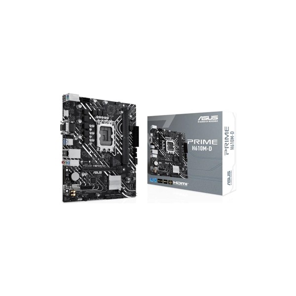 Asus placa base prime h610m-d ddr5  matx 1700