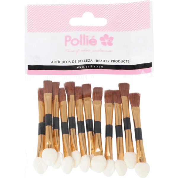 Eurostil pack pinceles aplicadores sombra con esponja 1un