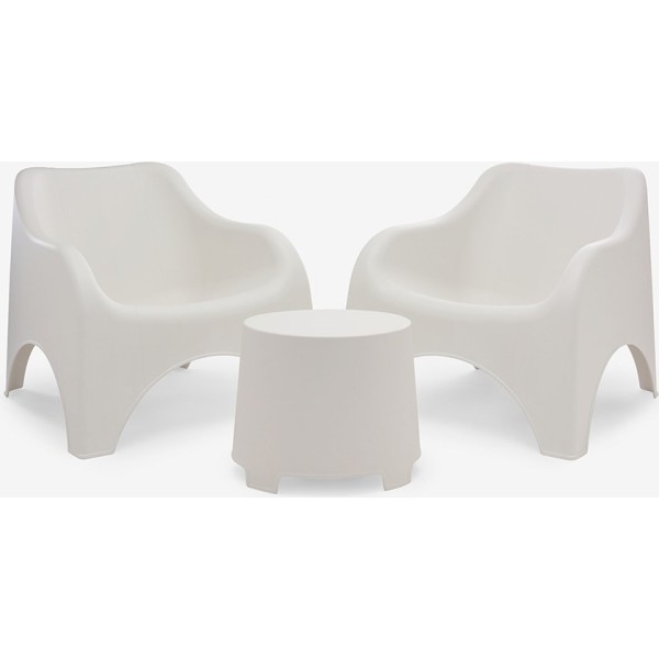 Conjunto jardín cloud 3 piezas blanco