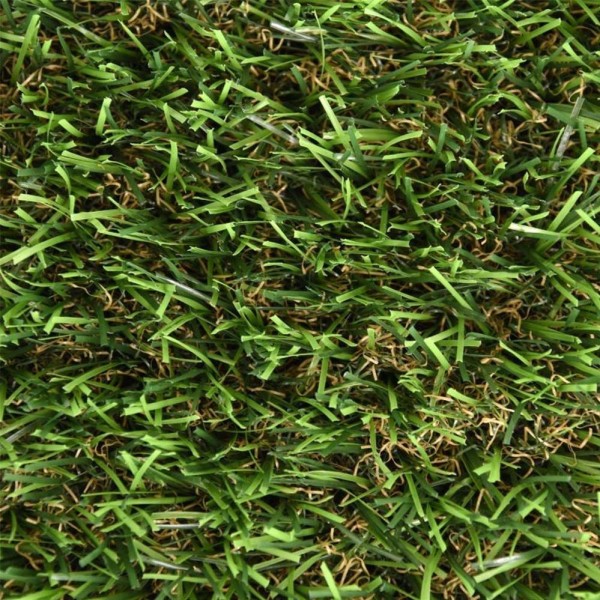 Césped artificial verde 25 mm, modelo otoño, 1 x 5 m