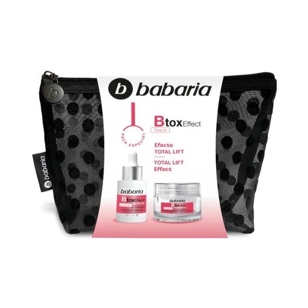 Babaria btox effect total lift crema facial set 50ml + serum 1u.